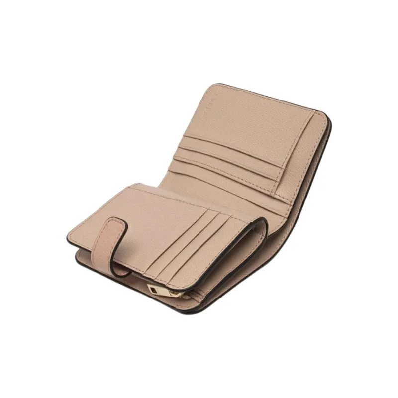 Furla Leather Wallet Mini Women's Beige-4
