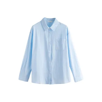 Tonlion Shirts Women's Light Blue