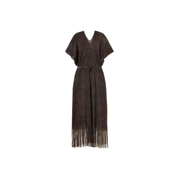 TWINSET MILANO SS25 Shawl Wrap Skirt Women's Brown