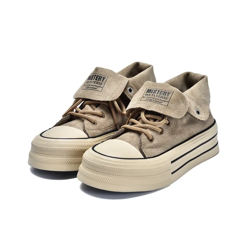 VICTORIA&VERA Slip Resistant, Abrasion Resistant, Lightweight High Top Canvas Shoes Women's-17