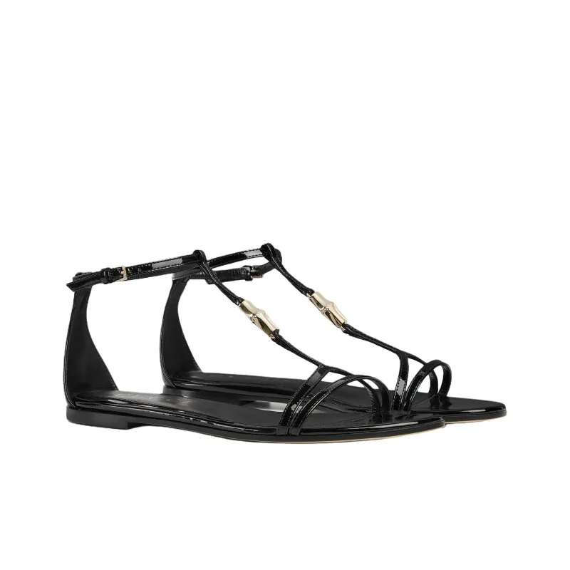 GUCCI One Strap Sandals Women's Black-2