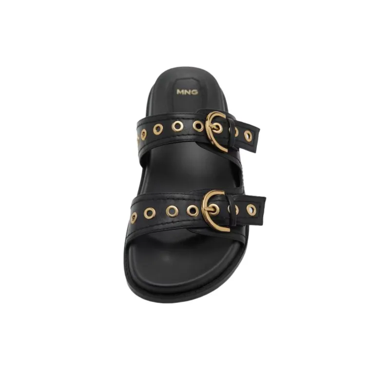 MANGO Abrasion Resistant Slide Slippers Women's Black-3