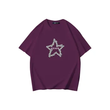 YK&YB T Shirts Unisex Grape Purple