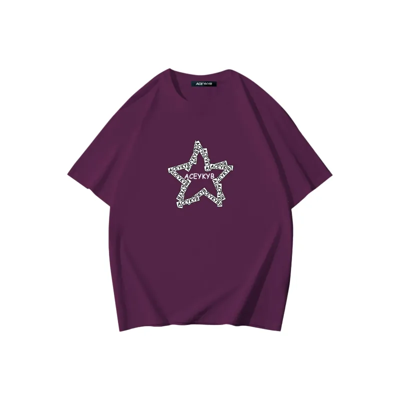 YK&YB T Shirts Unisex Grape Purple-0