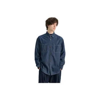 WILD LEADER Shirts Men Blue[CW51585A16]