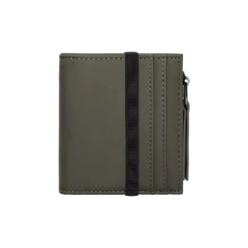 ZARA PU Wallet Men's Khaki Green-0