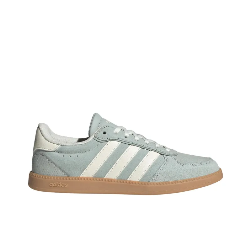 Adidas BREAKNET SLEEK Anti Slip Wear Resistant Low Top Skateboard Shoes Women's Gray-1