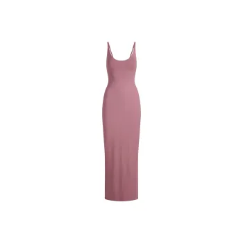 SKIMS SS25 SMOOTH LAYERS SCOOP NECK LONG DRESS Slip Dress Women's
