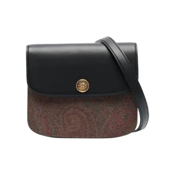 ETRO Paisley Printed Logo Plaque Crossbody Bag