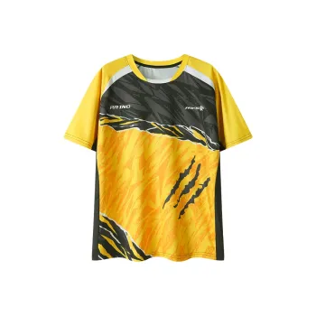 P.R IND Badminton Jersey Unisex Yellow Tiger