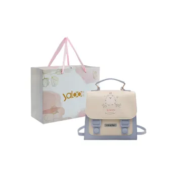 Yalu PU Backpack Unisex Blue/Pink