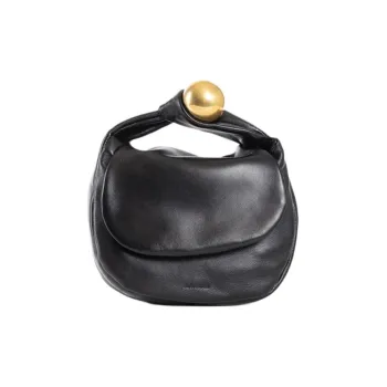 JIL SANDER Lambskin Handbag Mini Women's Black