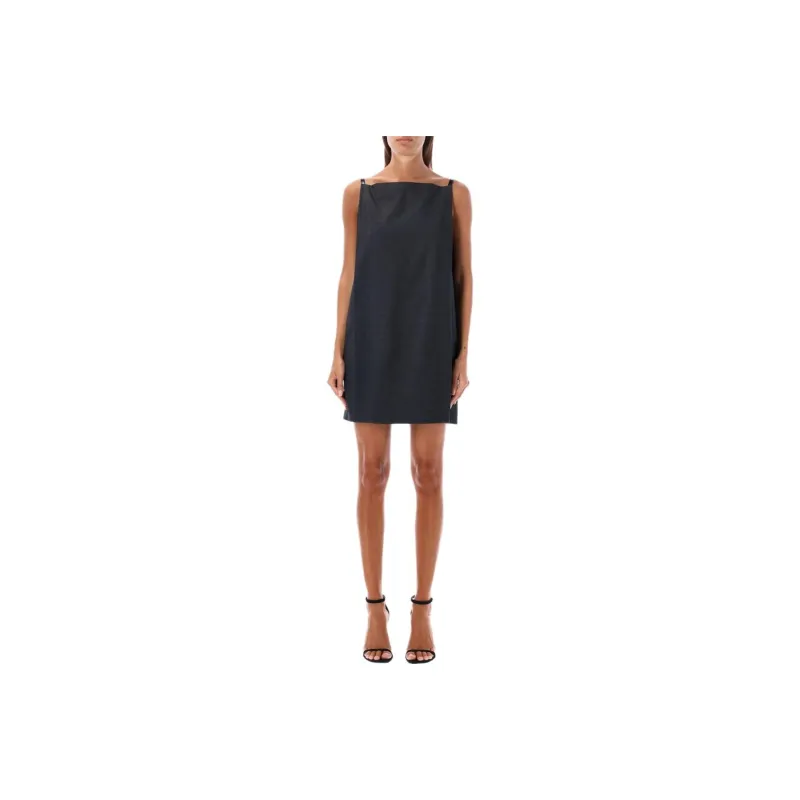 PHILOSOPHY DI LORENZO SERAFINI Wide Neck Shift Mini Dress-0