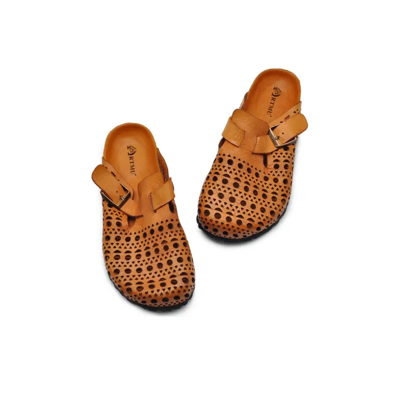 ARTMU Rubber Sole Closed Toe Slippers Women's-5