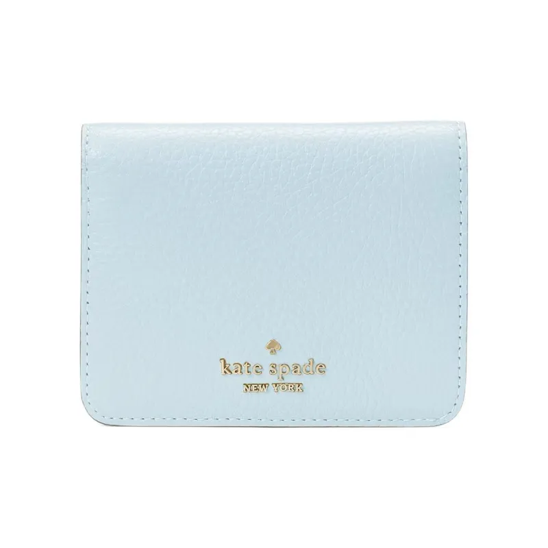 Kate Spade LENA Leather Wallet Trumpets Women's Sky Blue-0