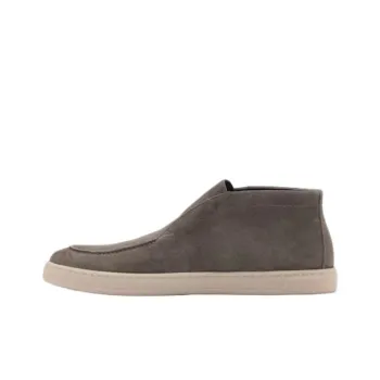 MANGO Ankle Boots Men Gray/Brown
