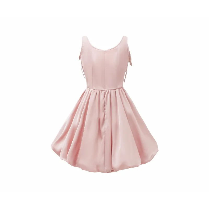 Mu Xiao Xin Slip Dresses Women's First Cherry Blossom Pink-1