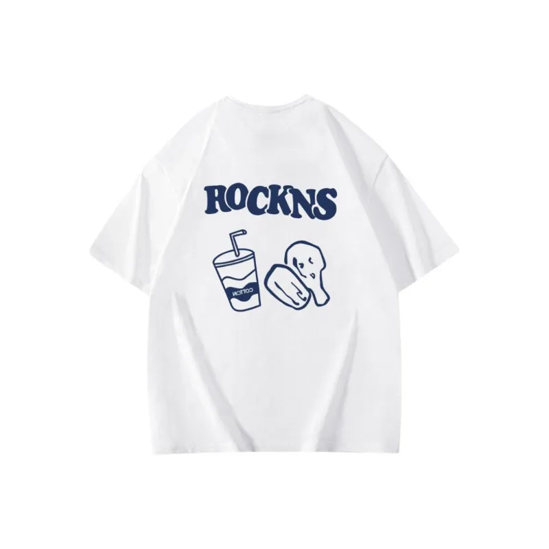 DOKZB T-Shirts Women's White-1