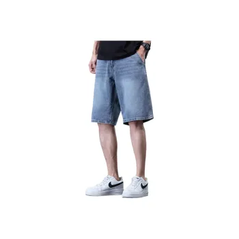 Tonlion Denim Shorts Unisex Light Blue