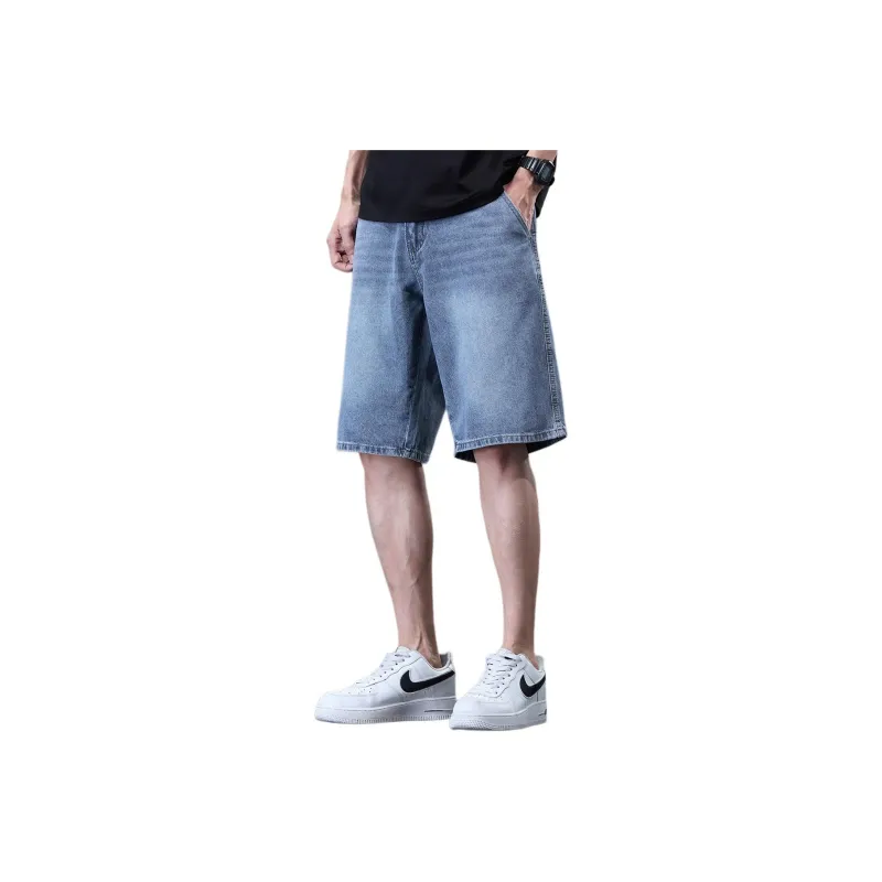 Tonlion Denim Shorts Unisex Light Blue-0