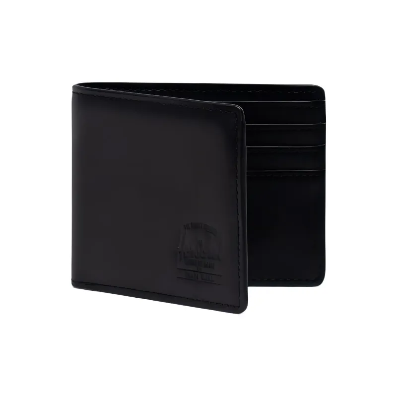 Herschel Leather Wallet Unisex Black-1
