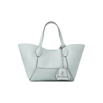 Jimmy Choo Diamond Calfskin Tote Bag, Shopping Bag, Handbag Trumpets Women's Light Blue