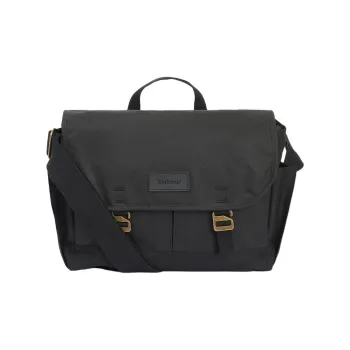 BARBOUR Cotton Messenger Bag, Shoulder Bag, Crossbody Bag, Handbag Men's Black