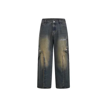 404MOB GANG Jeans Unisex Yellow Mud