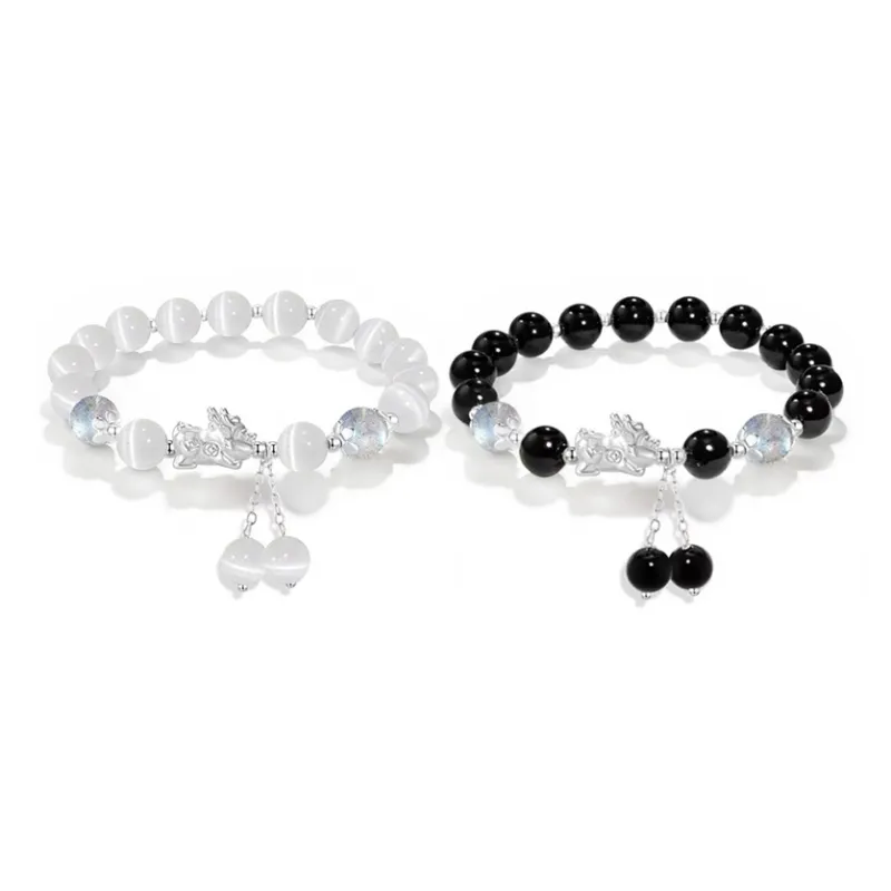 ZUIWENGLANGYASHANWENCHUANG Obsidian Bracelets Unisex-8