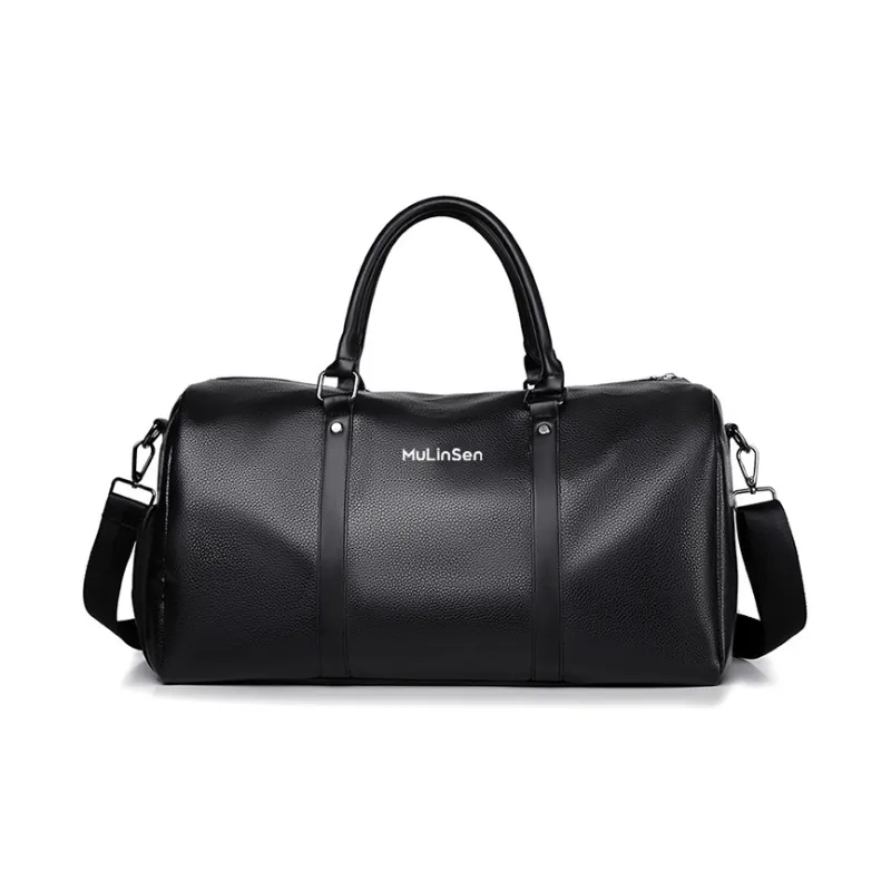 Mulinsen PVC Travel Bag Unisex Black/Brown-0
