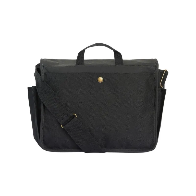 BARBOUR Cotton Messenger Bag, Shoulder Bag, Crossbody Bag, Handbag Regular Men's Black-3