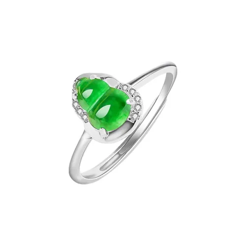With The Heart Of The Jade Ice Glutinous Jadeite Rings Women's