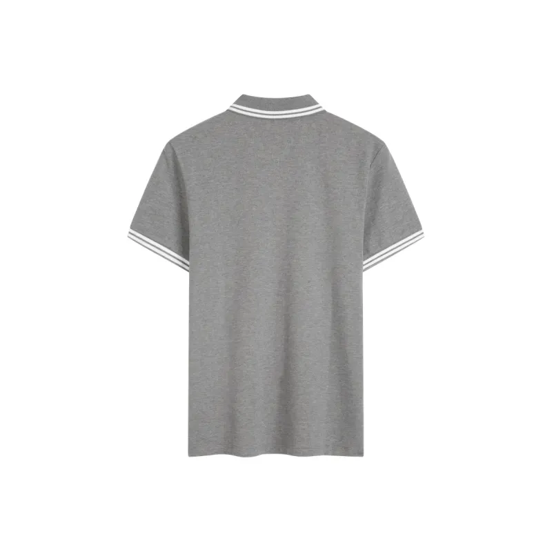 CALVIN KLEIN Polo Shirt Men's Summer Cloud Gray-2