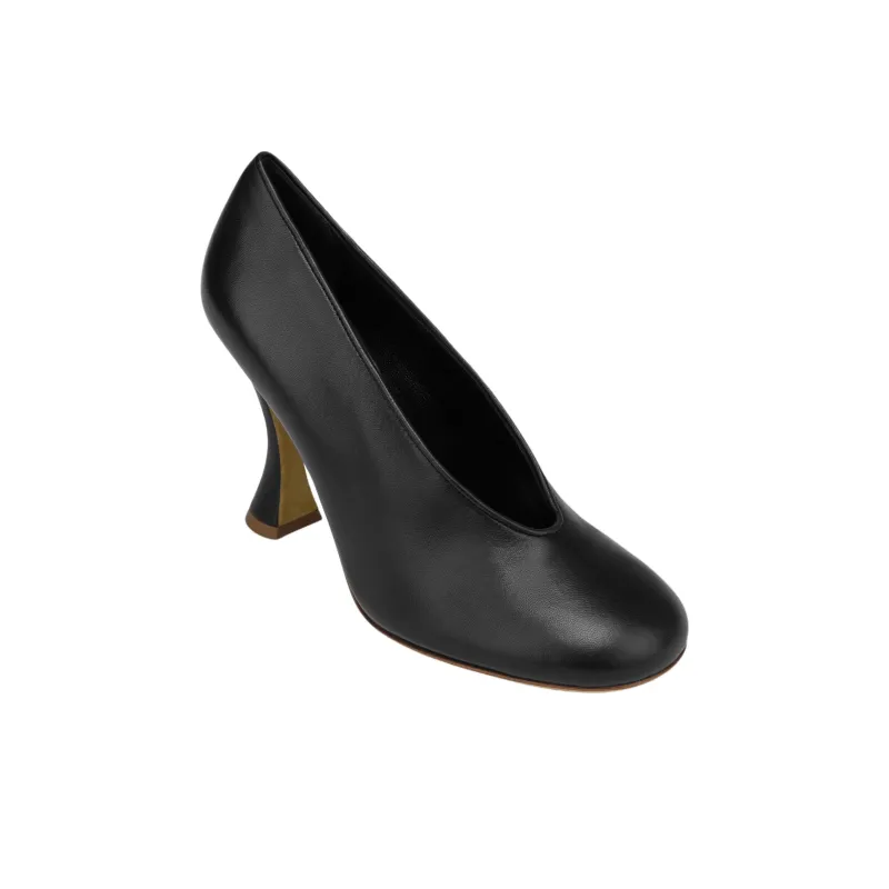 MOSCHINO Irregular Heel High Heels 10cm Women's Black-2