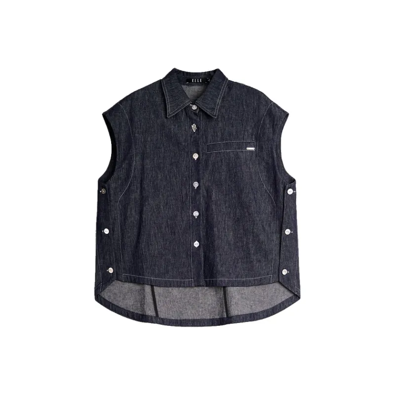 ELLE Shirts Women's Denim Blue-0