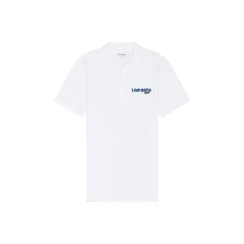 LACOSTE Logo print Piqué Polo Shirt