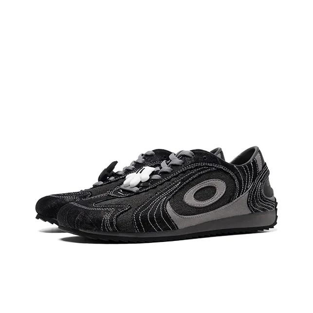 Disney x OLD ORDER Anti Slip Wear Resistant Low Top Casual Shoes Unisex Black Gray-2
