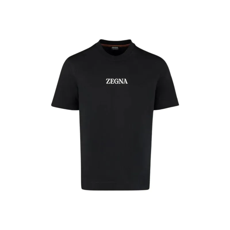 Ermenegildo Zegna Logo Printed Crewneck T Shirt-0