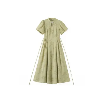 TOUCH Cheongsam Women's Yellow Green