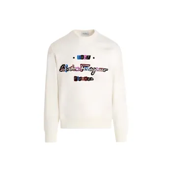 Ferragamo Sweatshirts Men Ecru