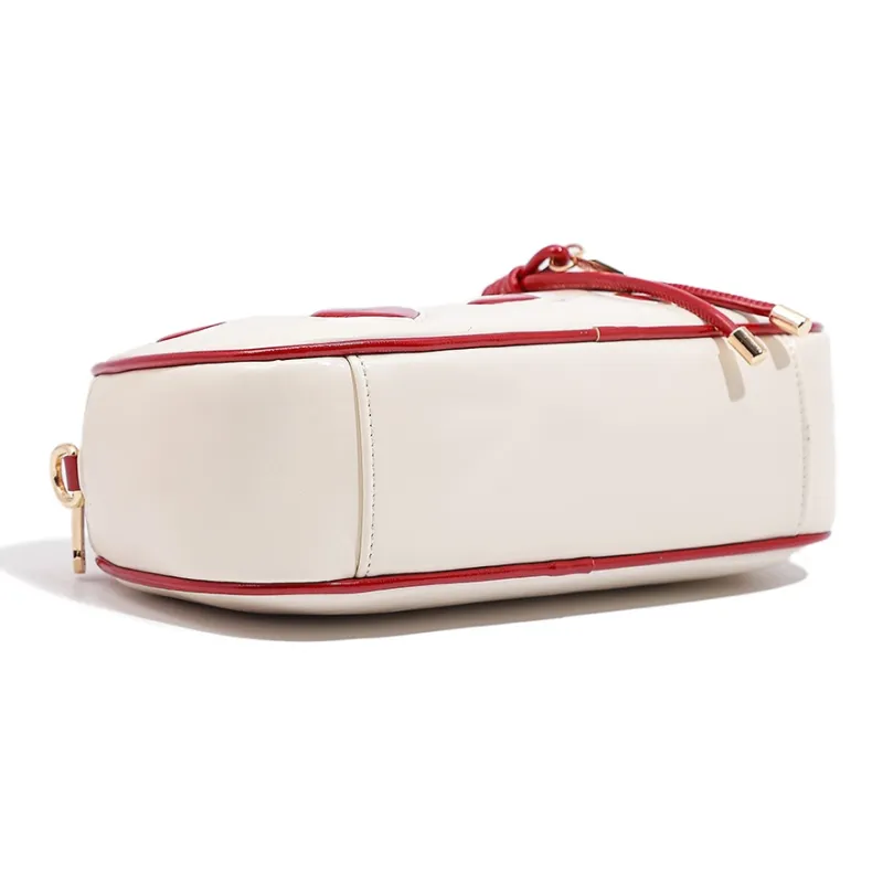 NOISY TEDDY PU Shoulder Bag, Crossbody Bag, Handbag Women's White-7
