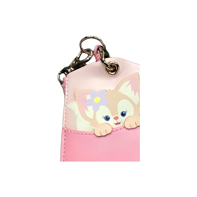 Disney Leather Card Holder Women's Pink Multicolor-2