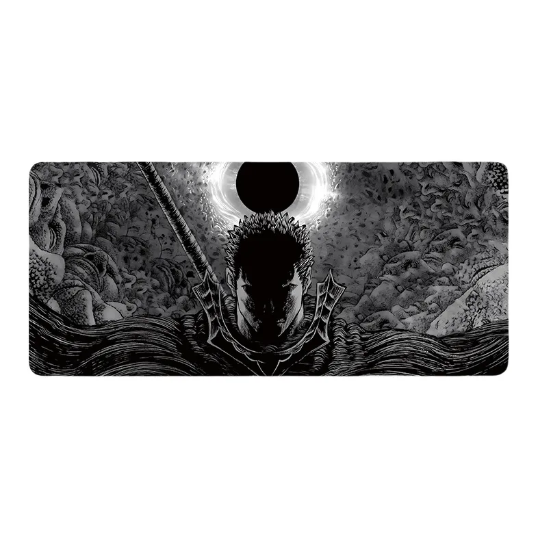 DANYIN Black White Anime Extra Large Minimalist Style Premium Desk Mat For Anime Esports Office, Washable Mouse Pads-66