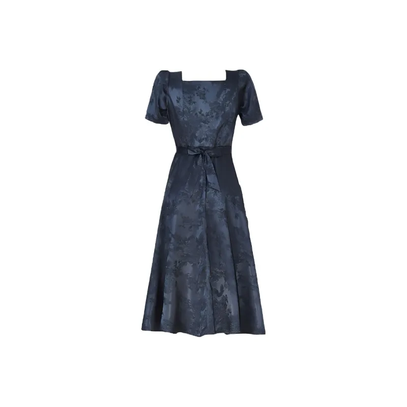 Mu Qingqing Short Sleeved Dress Women's-1
