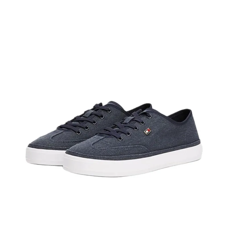 Tommy Hilfiger Trainers Low Top Skateboard Shoes Women's Dark Blue-2