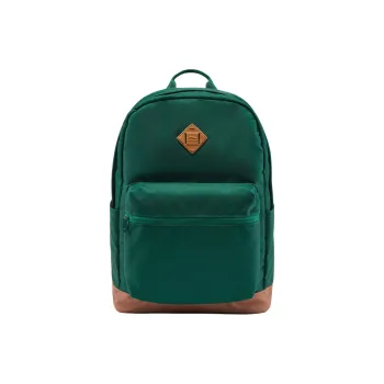 LiNing Sports Life Collection Polyester Backpack Unisex Forest Green & Tea Brown