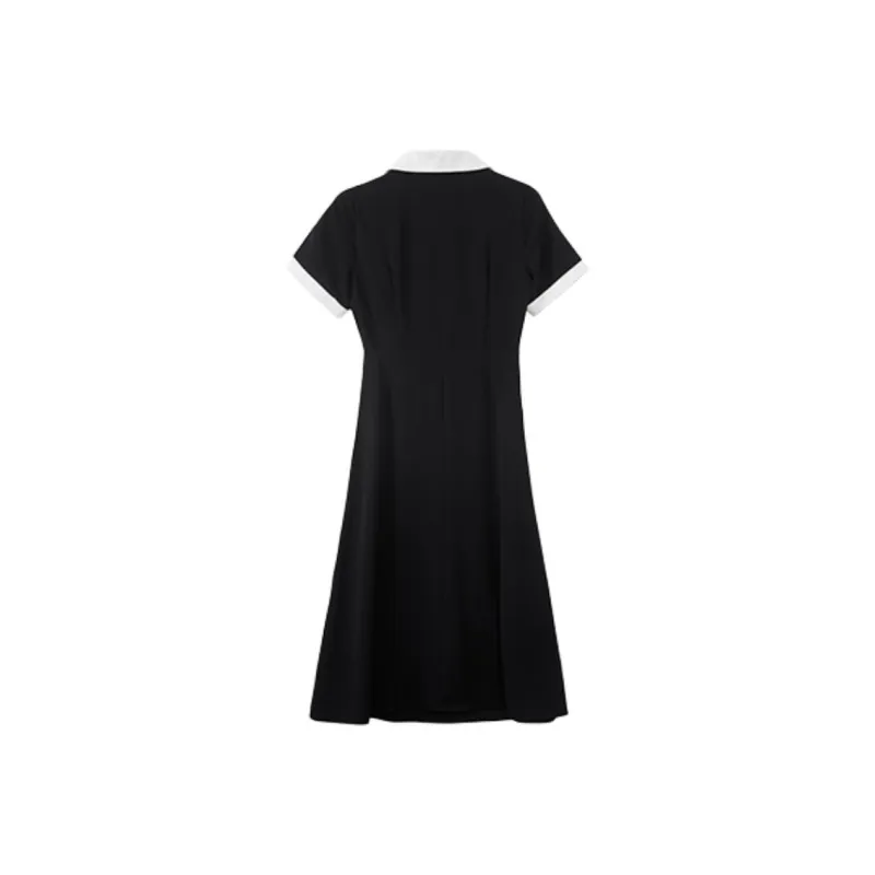 Dior Beauty Short Sleeved Dresses Women's Black-1