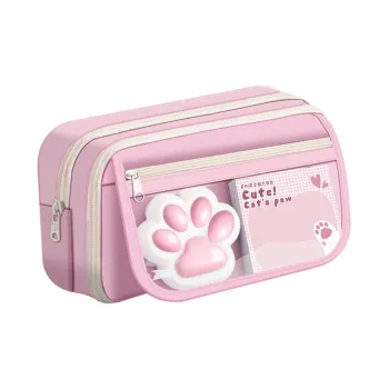 XIAOYECHONGYA Pencil Case Good Looking Cute Cat Paw Squeeze Toy Pencil Case/pencil Box