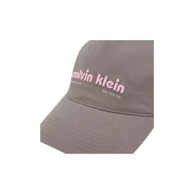 CALVIN KLEIN Cotton Baseball Caps Unisex Spire Gray-2