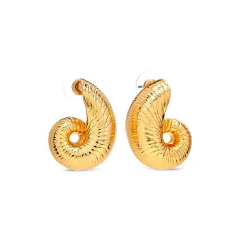 KENNETH JAY LANE Brass Gold Plated Earrings Women's Gold